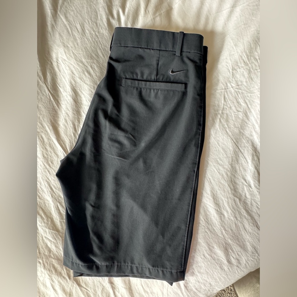 Nike Black Dri-FIT Golf Pants with Subtle Gray Swoosh